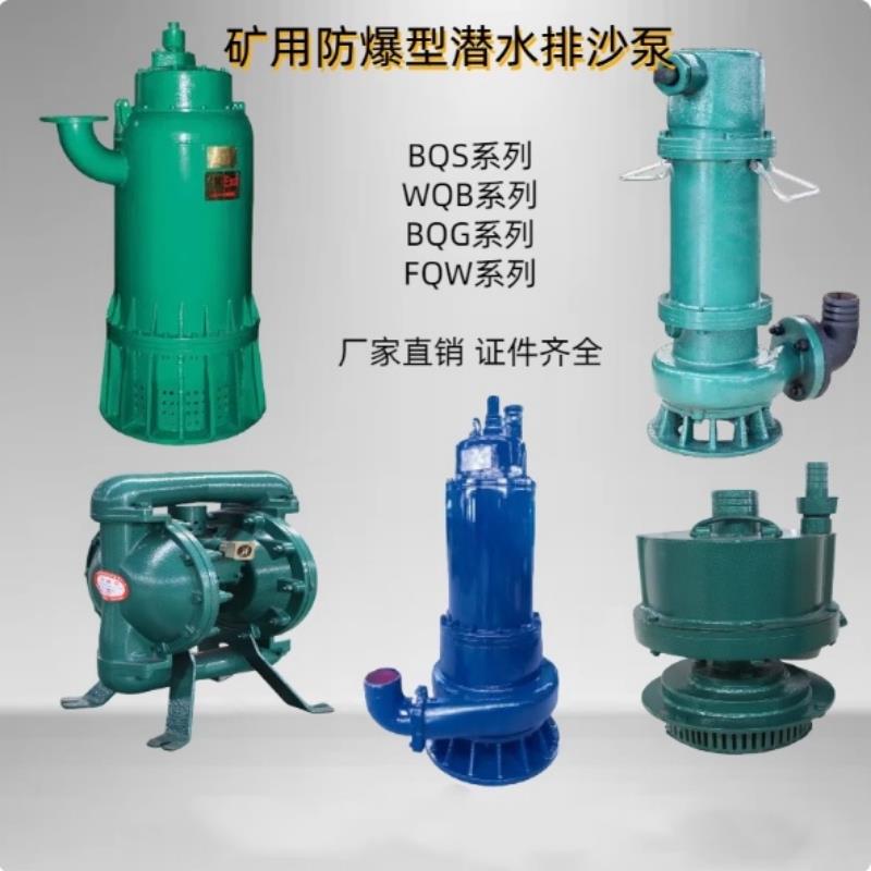 礦用防爆潛水排污泵污水提升泵鑄鐵潛水泵BQS BQG FQW  WQB