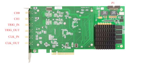 PCIe總線250M高速采樣數字化儀2路同步AD采集卡PCIe891XM系列