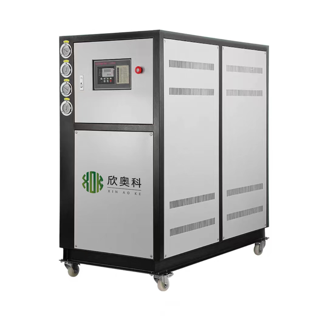 供應奧科牌AK-10HP氧化水冷式冷水機 防腐耐酸堿冷凍機組
