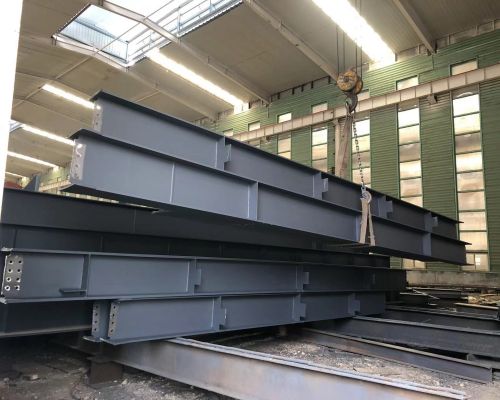 博泰鋼梁建筑工地用鋼結構廠房加工定制