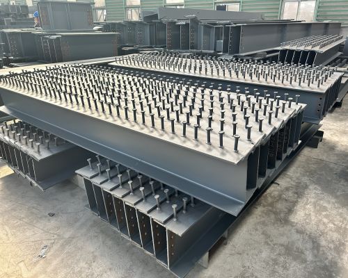 H型鋼柱栓釘焊接 鋼結構型材 受力性能好 建筑廠房用