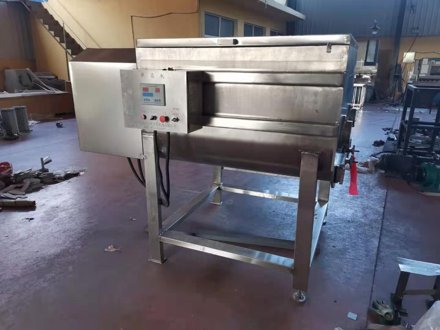 燒烤面筋串工廠大型和面機，大型雙軸面筋和面機攪拌機