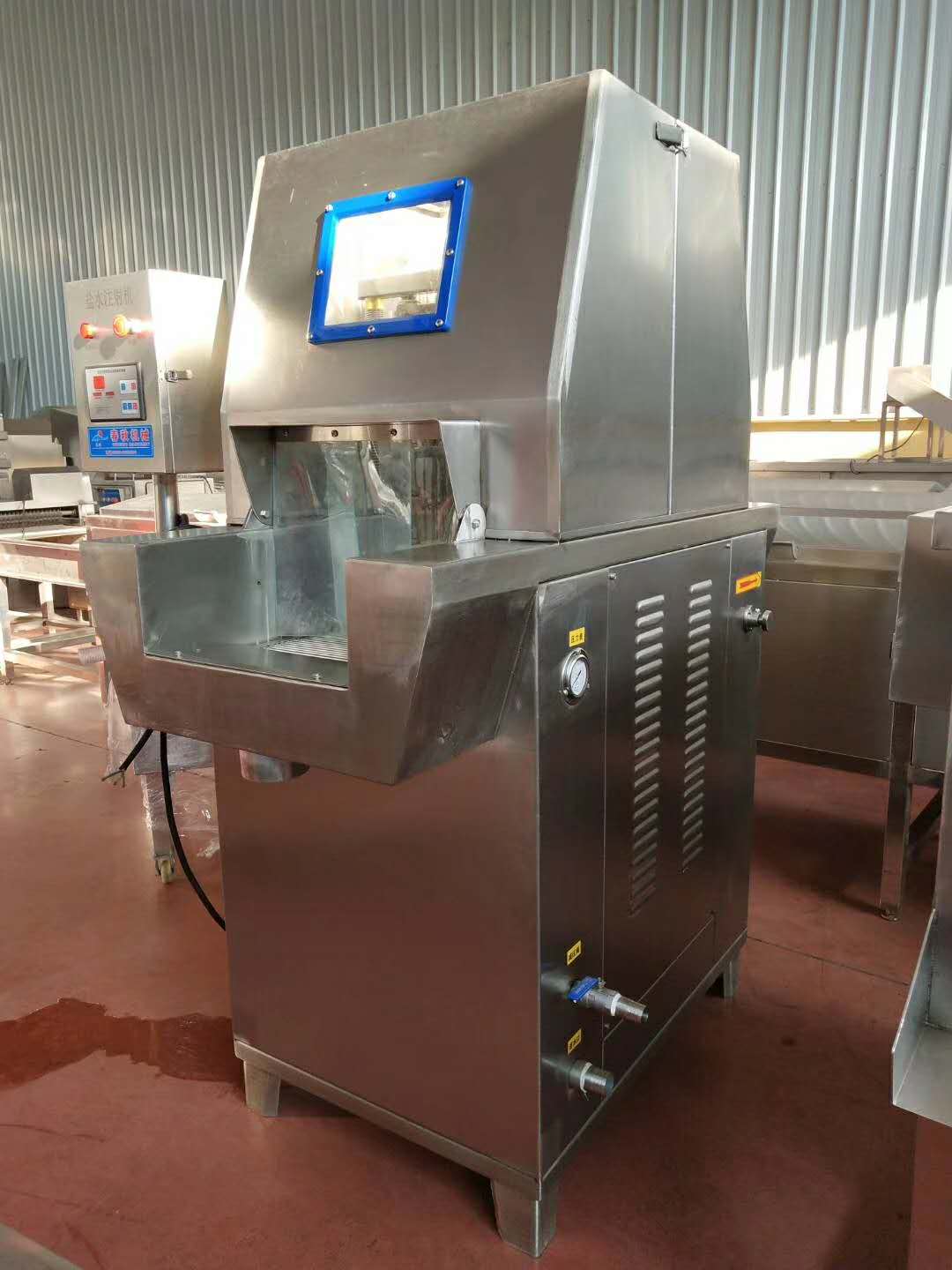 做醬鹵牛肉加工使用鹽水注射機出稱到多少138 6364 6772全自動牛肉注射機