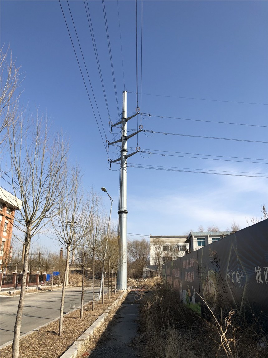 河北35kv電力鋼桿 電力鋼管桿 電力鋼管塔 鋼制電桿 生產廠家