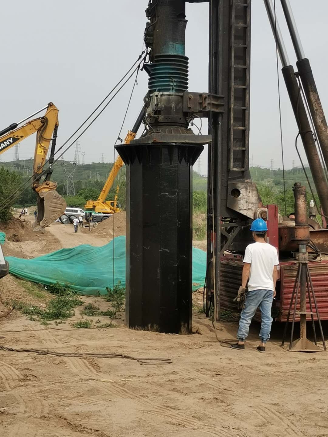 河北電力鋼管樁生產廠家電力鋼管塔電力鋼樁基礎鋼管桿