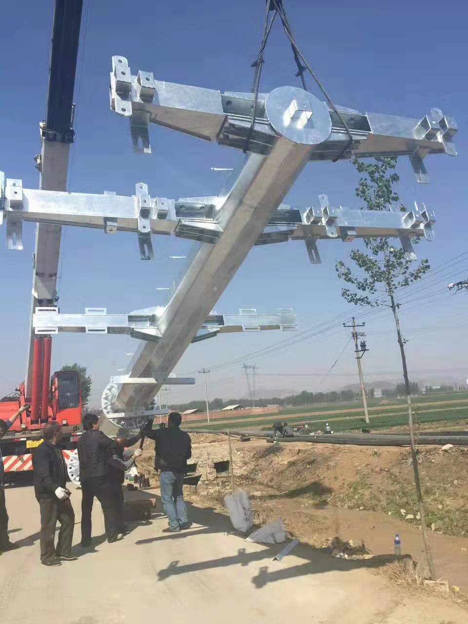 河北電力鋼管桿 電力鋼桿廠家 電力鋼管樁 生產廠家