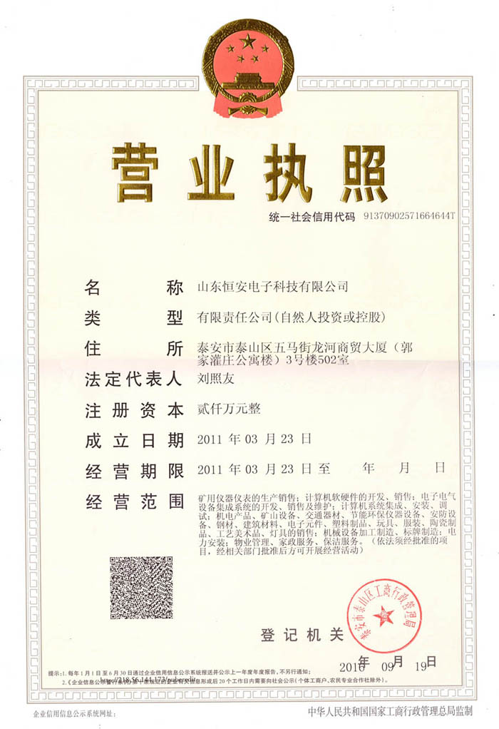 山東恒安電子有限公司