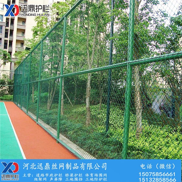 北京墨綠色草綠色pvc籃球場防護網價格