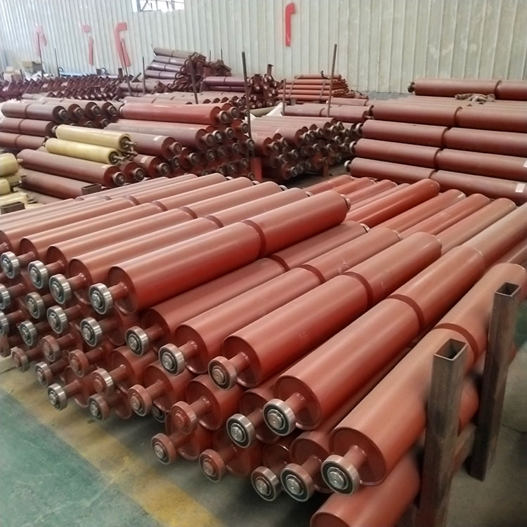 礦山輸送機用皮帶機 槽型托輥 堅實耐磨 占地面積小