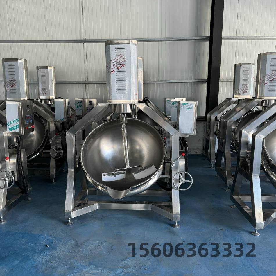 半自動行星炒鍋 咖喱醬行星攪拌炒鍋 不糊鍋刮底刮邊炒料機