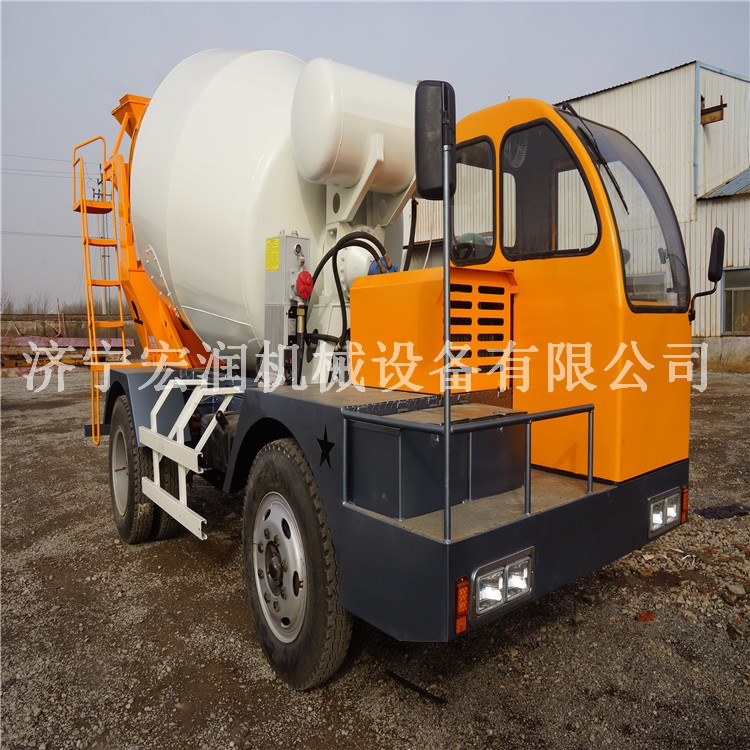 3方混凝土攪拌車  小型自裝自卸自攪拌混凝土攪拌車現貨