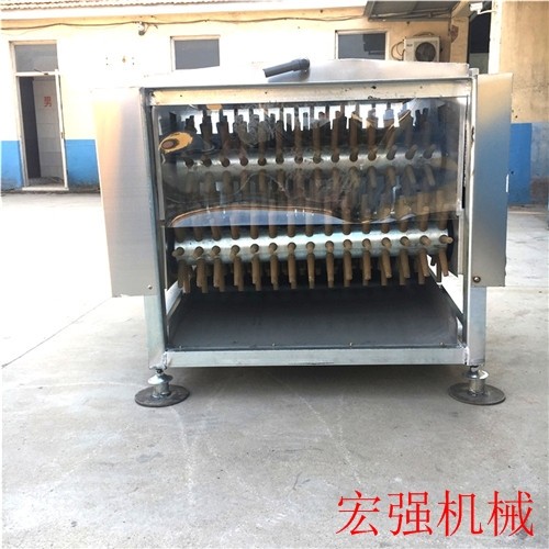 宏強熱鍍鋅七軸蛋雞脫毛機