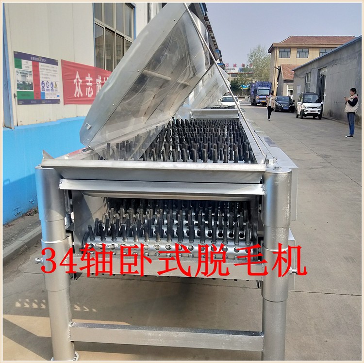 34軸雞鴨鵝臥式脫毛機
