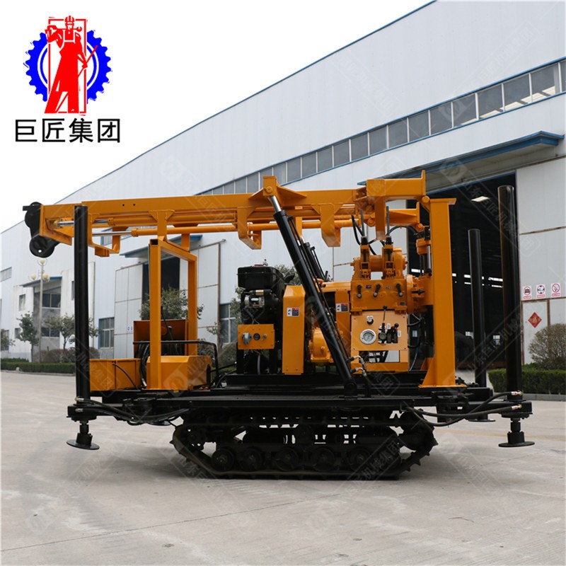 帶有自動伸縮式鉆塔的橡膠鋼絲履帶液壓巖芯鉆機(jī) 200米勘探設(shè)備