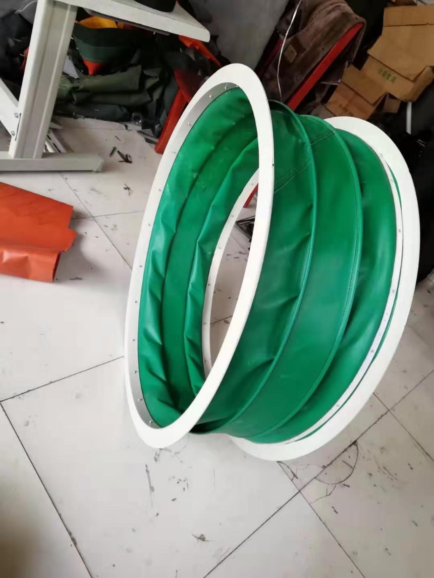 三防布法蘭式軟連接制作