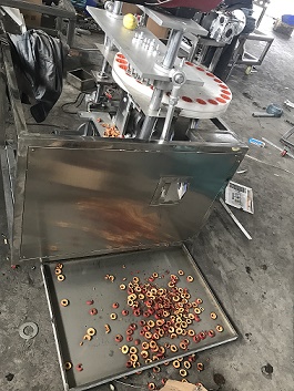 河北滄州小型半自動山楂去核切片機(jī)