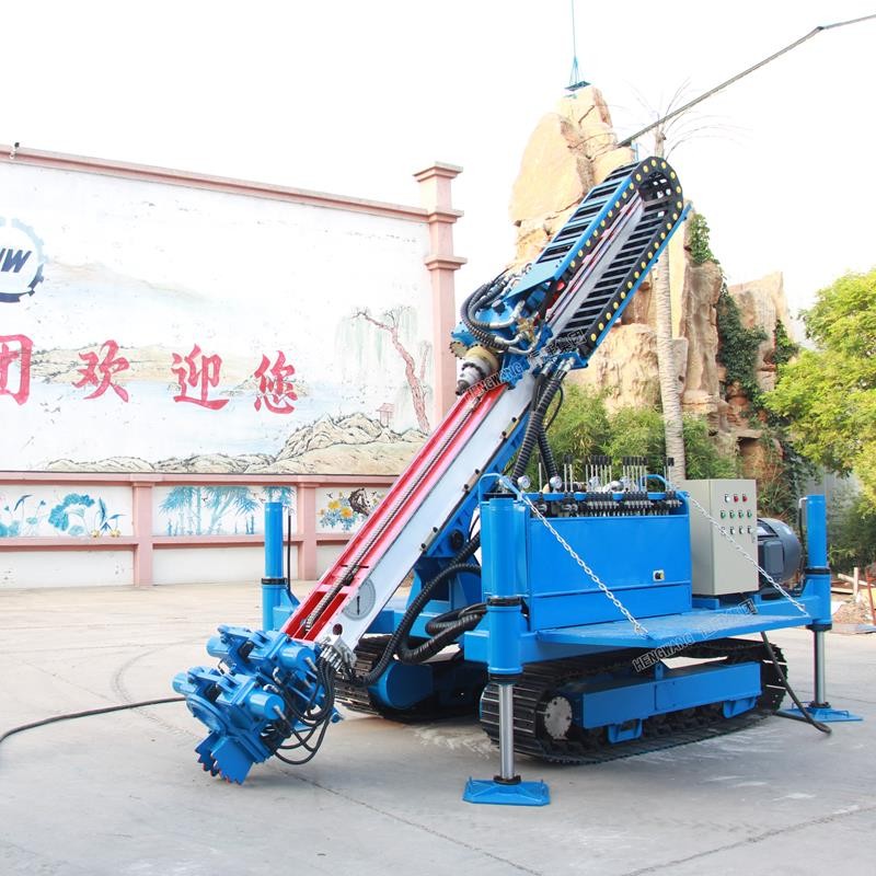履帶潛孔鉆機(jī)邊坡支護(hù)錨固鉆機(jī)多角度鉆孔分體式潛孔鉆機(jī)集塵