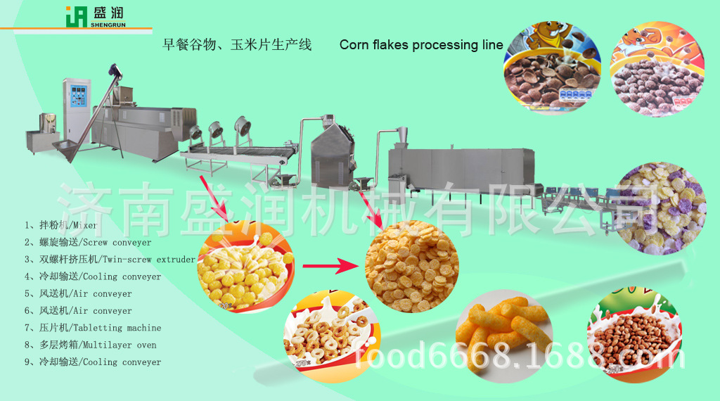 盛潤機械TSE70-玉米片雙螺桿膨化機