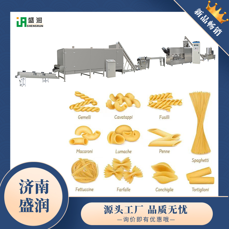濟(jì)南盛潤(rùn)TSE-通心粉意大利面單螺桿膨化機(jī)
