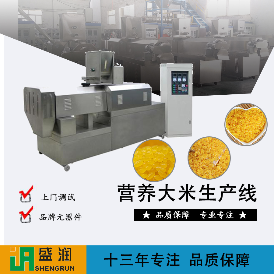 盛潤機械TSE-黃金米雙螺桿膨化機