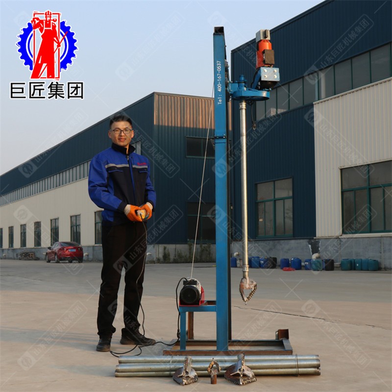 華夏巨匠SJD-2B型折疊式電動打井機進口動力巖芯取樣地質勘探鉆探機配件