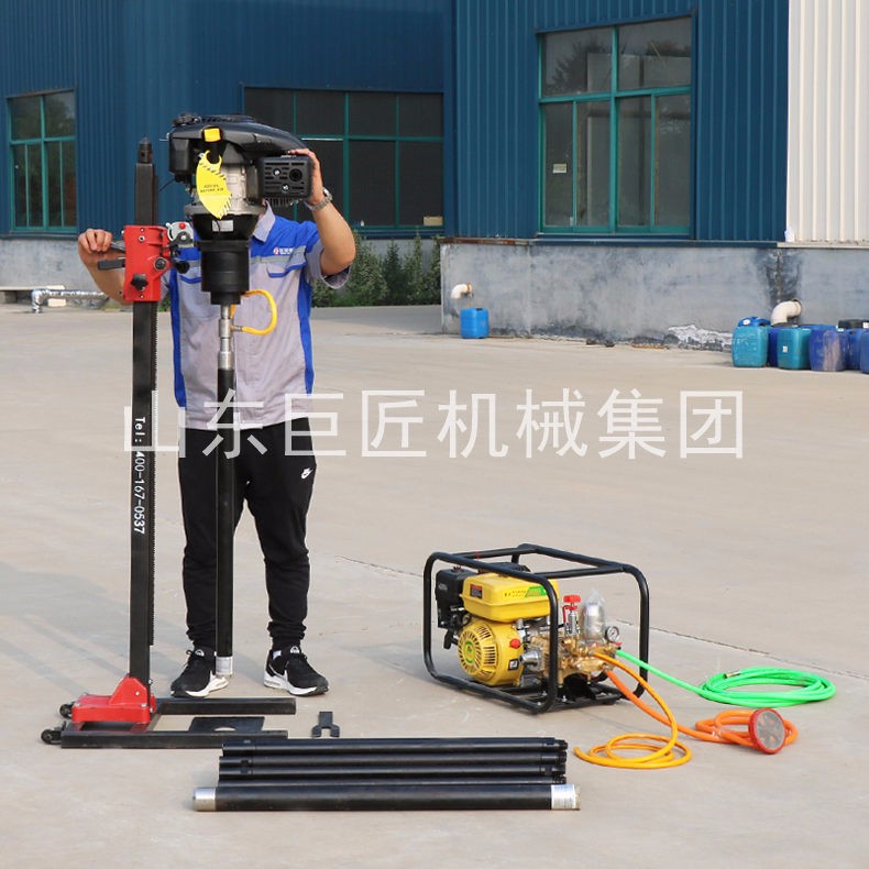 巨匠提供BXZ-2L立架式背包勘探鉆機(jī)更穩(wěn)定的便攜式巖芯鉆機(jī)