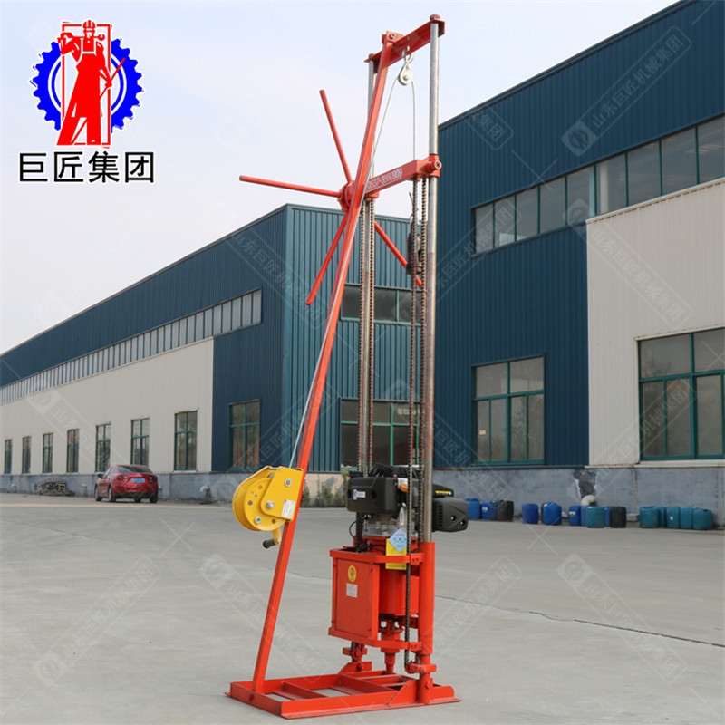 華夏巨匠QZ-2CS型卷揚機款汽油機輕便取樣鉆機