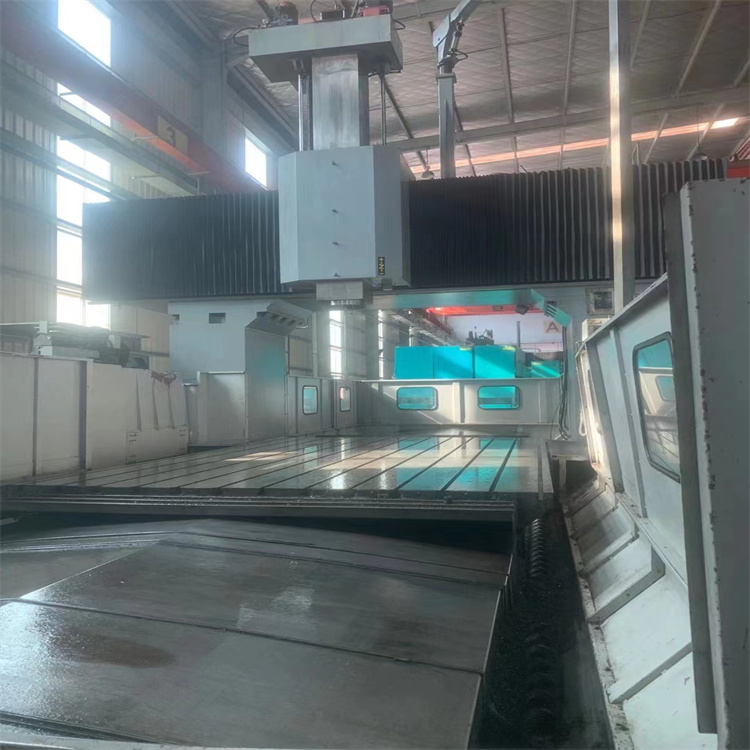 二手工廠在位臺灣亞威L4021數控龍門銑