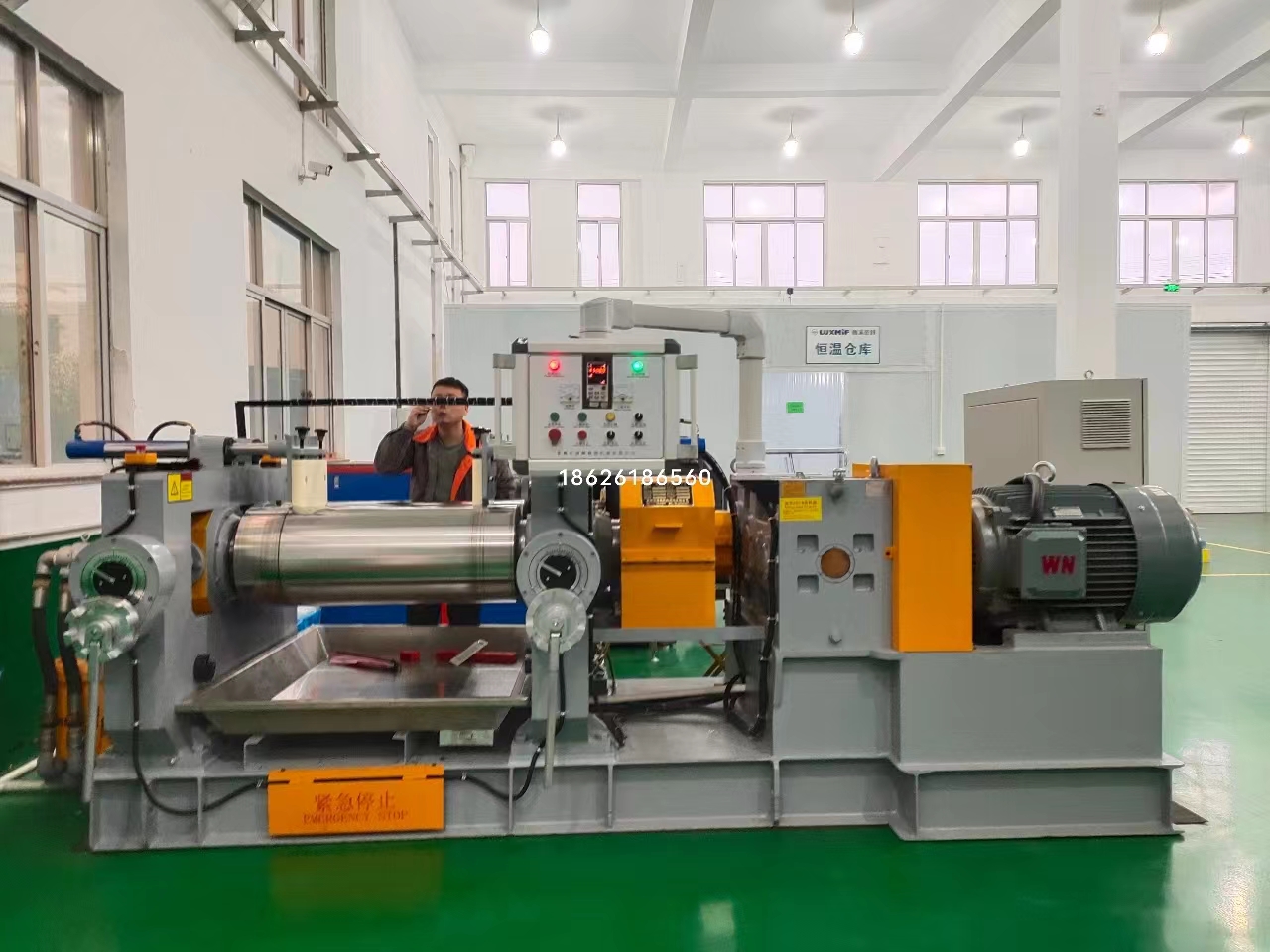氟橡膠新材料混合壓片兩輥機開煉機