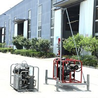 貴州高山勘探小型氣動打井機環境勘察氣動鉆機