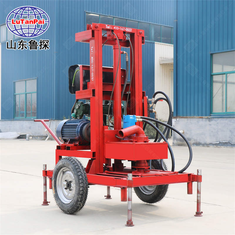 SJDY-3A型輕便型農(nóng)用三相電打井機(jī)可折疊式家庭用鉆井機(jī)