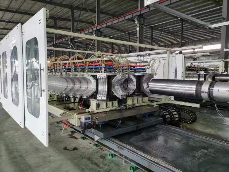 PE市政雙壁波紋管生產線 800mm雙壁波紋管設備