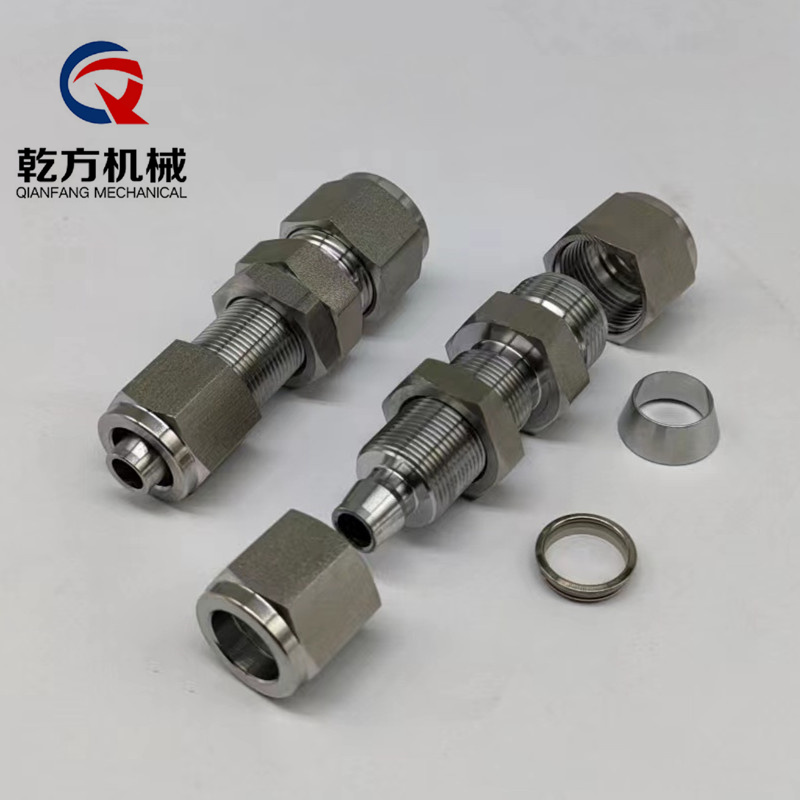 卡套接頭 304/316不銹鋼穿板卡套接頭 2205/2507雙相鋼卡套轉穿板快