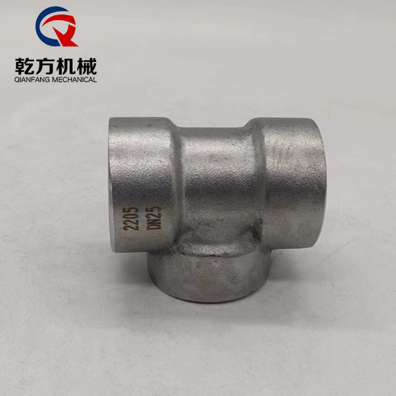 2205內絲三通 訂做雙相鋼2205材質 內絲三通 對焊三通 彎頭 高壓彎頭