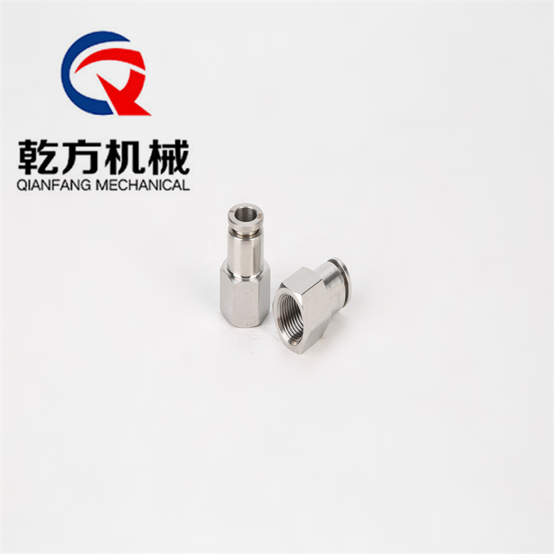 304/316不銹鋼內絲直通， 內螺紋直通快插，氣動快插接頭 平頭消音器