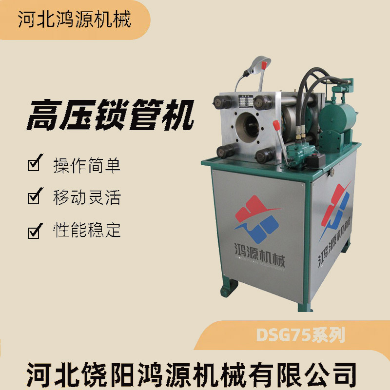 鎖管機DSG75數(shù)控鎖管膠管扣壓鎖頭機性能穩(wěn)定型號齊全鴻源機械