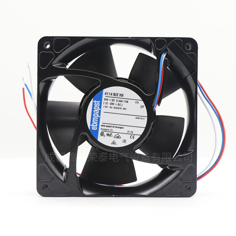 德國ebmpapst變頻器風扇4114N/2XH機柜機箱散熱軸流風機