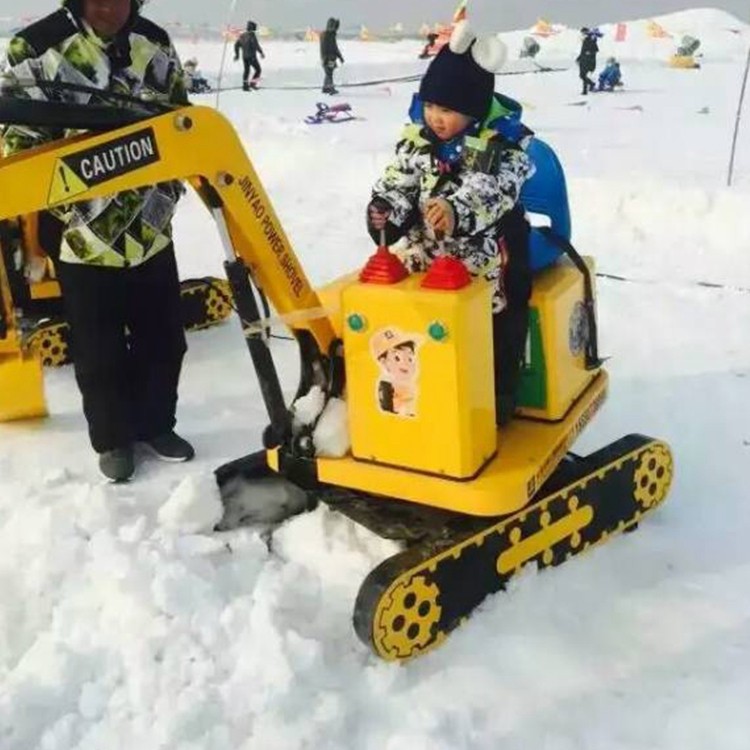 金耀大小型戶外兒童興冰雪挖掘機 兒童吊車 兒童鏟土機 生產廠家 游樂設備制造
