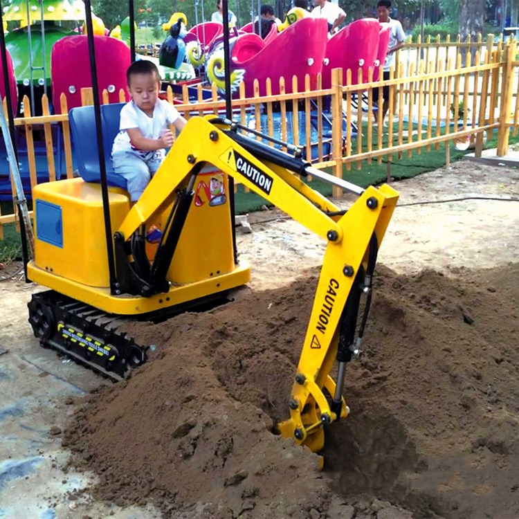 仿真電動挖掘機 四季游樂設備 場地面積小 持續工作時間長 適用人群廣