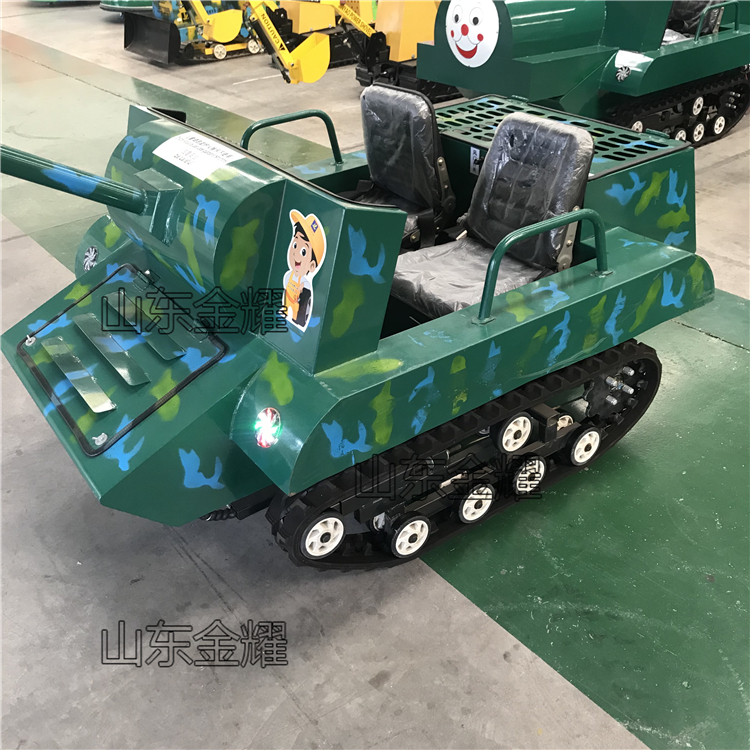 仿真游樂坦克車 全自動油電混合 全金屬車身 四季游樂設備jy-842