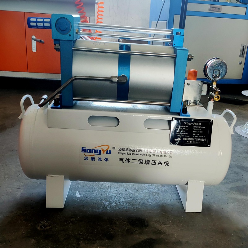 氧氣增壓器現貨批發全自動壓縮空氣二級增壓設備廠家設計