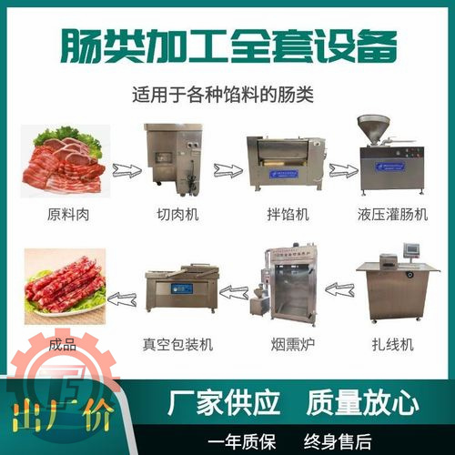 紅腸生產(chǎn)線 火腿腸加工全套設(shè)備 香腸加工設(shè)備
