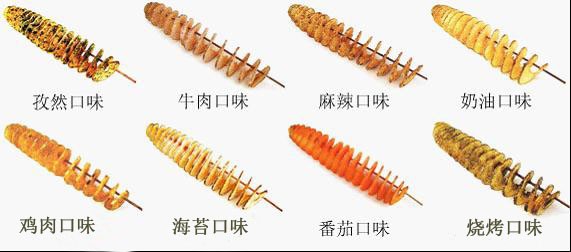 龍卷風薯塔機制作方法,旋風土豆機價格,油炸黃金土豆片機