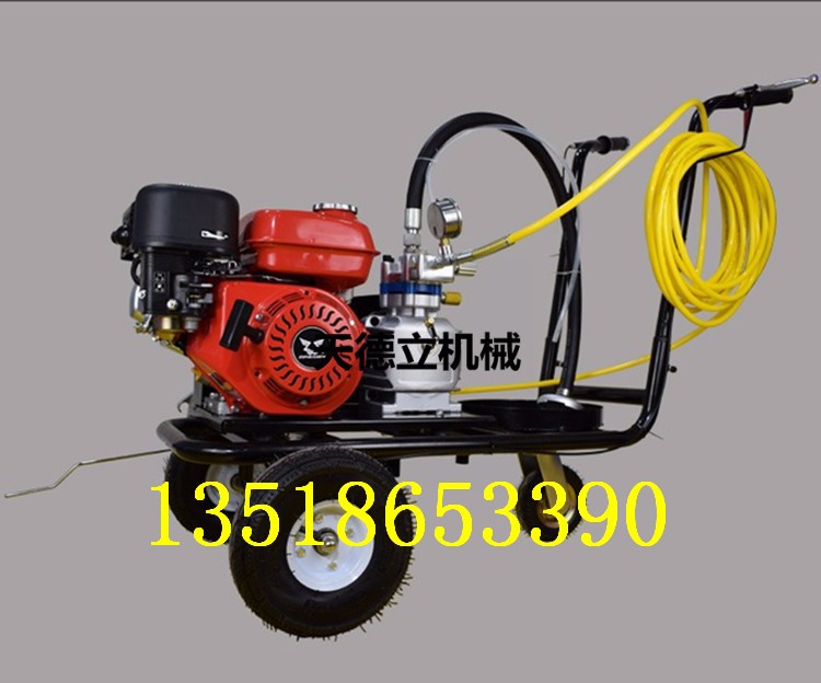 手推式道路單槍劃線機(jī) 隔膜泵冷噴劃線機(jī) 道路標(biāo)線機(jī)