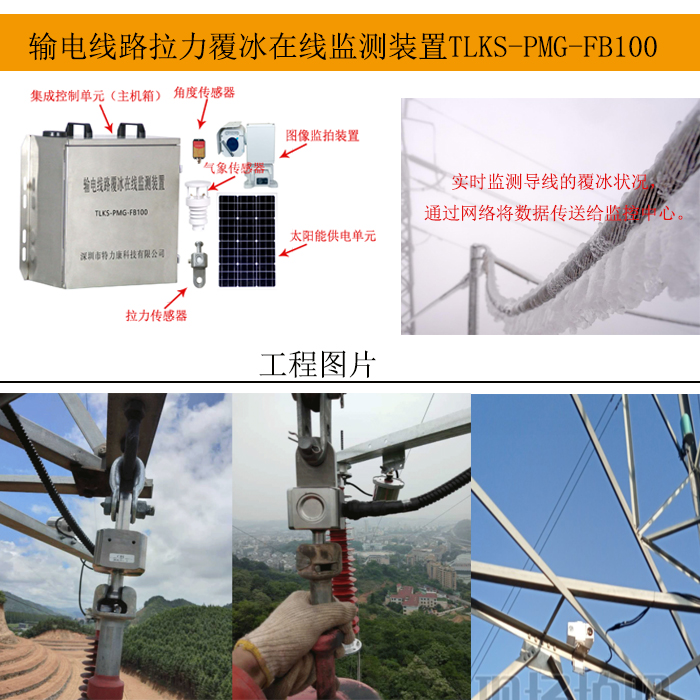 深圳特力康TLSK-PMG-FB100模擬導線在線覆冰監測裝置