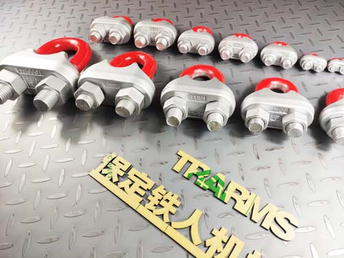 保定鐵人供應卡頭生產廠家 適用范圍 起重吊索 卡扣U型鋼絲繩夾頭