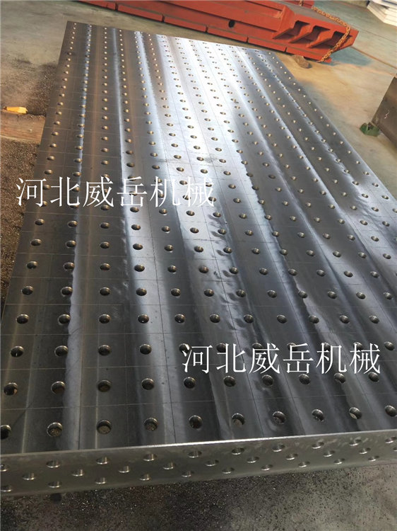 鑄鐵試驗平臺新型工藝樹脂砂成型焊接平臺地腳螺栓固定
