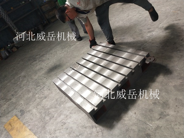 處理鑄鐵試驗平臺整體澆注 鑄鐵平板800高附圖紙