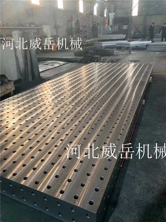 供應商推薦落地鏜平臺精度準確 6米鑄鐵試驗平臺按圖拼接