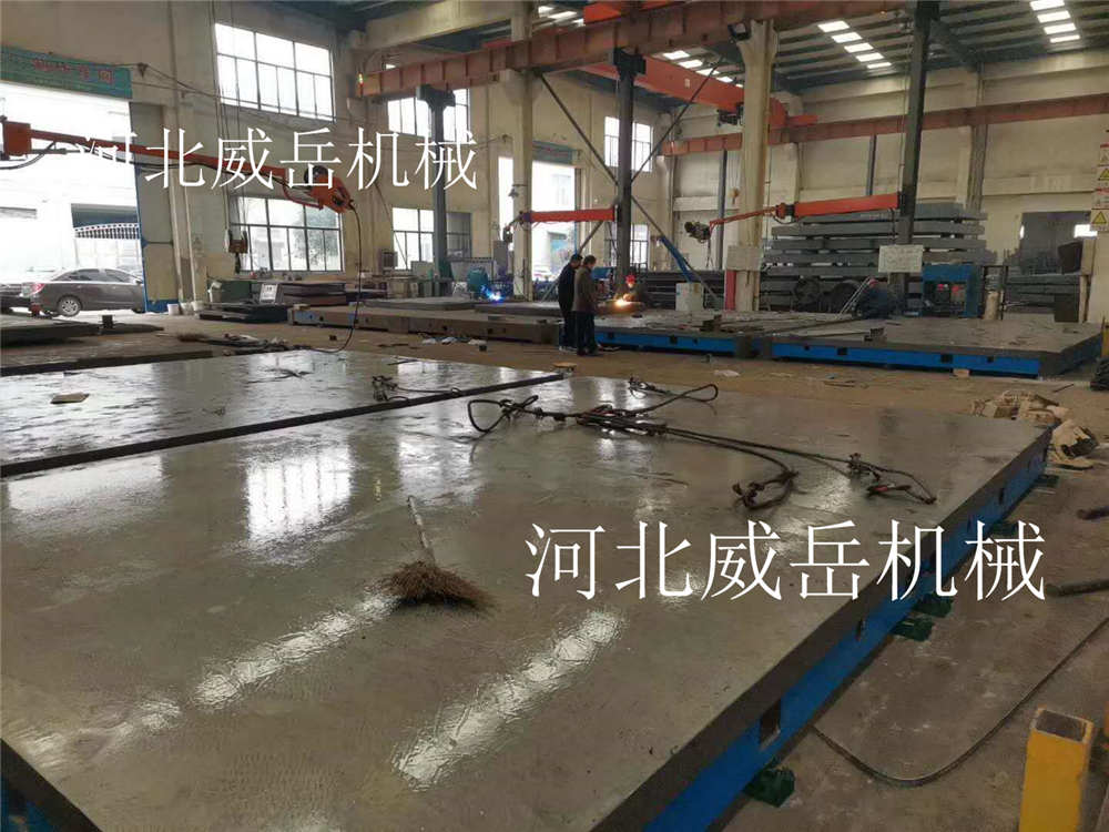 武漢落地鏜平臺廠家T型槽加厚 試驗平臺半成品附圖紙
